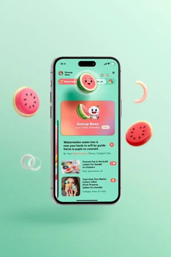 吃瓜每日大赛 APP 界面预览